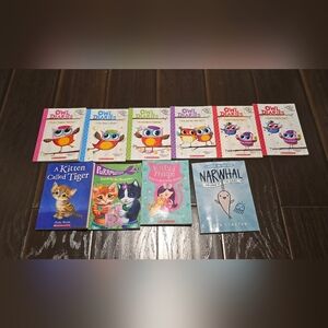 Owl Diaries Book Set 1-5 Scholastic Purrmaids Narwhal Kitty's magic 10 books